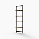 Vertik Wall Mounted Retail Display Shelf Unit, Chic Black For 4 Shelves has a setting Dimensions: 26