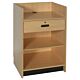 The well top register stand is a must have for your checkout area.  Finished in a low-pressure laminate, this register stand is reliable and capable of housing your cash register, computer screen or tablet.  Use it alongside a showcase, or part of a modul
