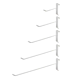 Heavy-duty gridwall panel hooks features an attractive finish that is both chip- and scratch resistant. Its steel wire hook is welded with a self-attaching clip that hooks onto Grid Panel securely for all your display needs.  
