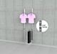 SlatStrip Vertical Wall Mounted Retail Clothing Display Kit with 48″ Hanging Rail & 2 Faceouts