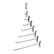 White Heavy Duty Slatwall Hooks 