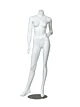 Gloss White Female Headless Mannequin, hand at side and hip.  