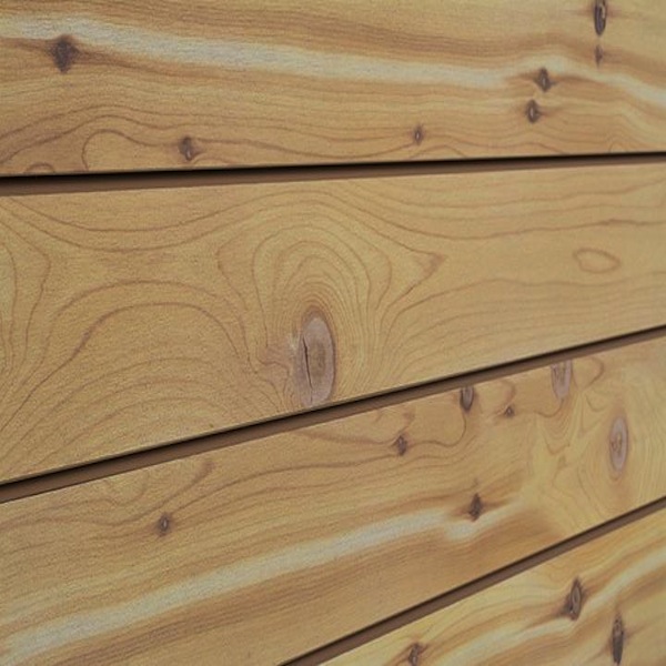 Blue Stain Pine Natural Wood Slatwall Panel, Textured Slawall