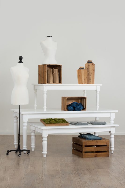 Wood Nesting Table Set | Wood Retail Display