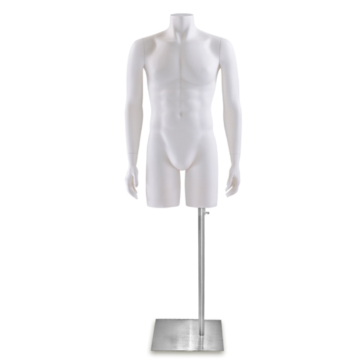 Male Mannequin Forms, White Male Headless Mannequin (Full), Upper Torso  Display Forms